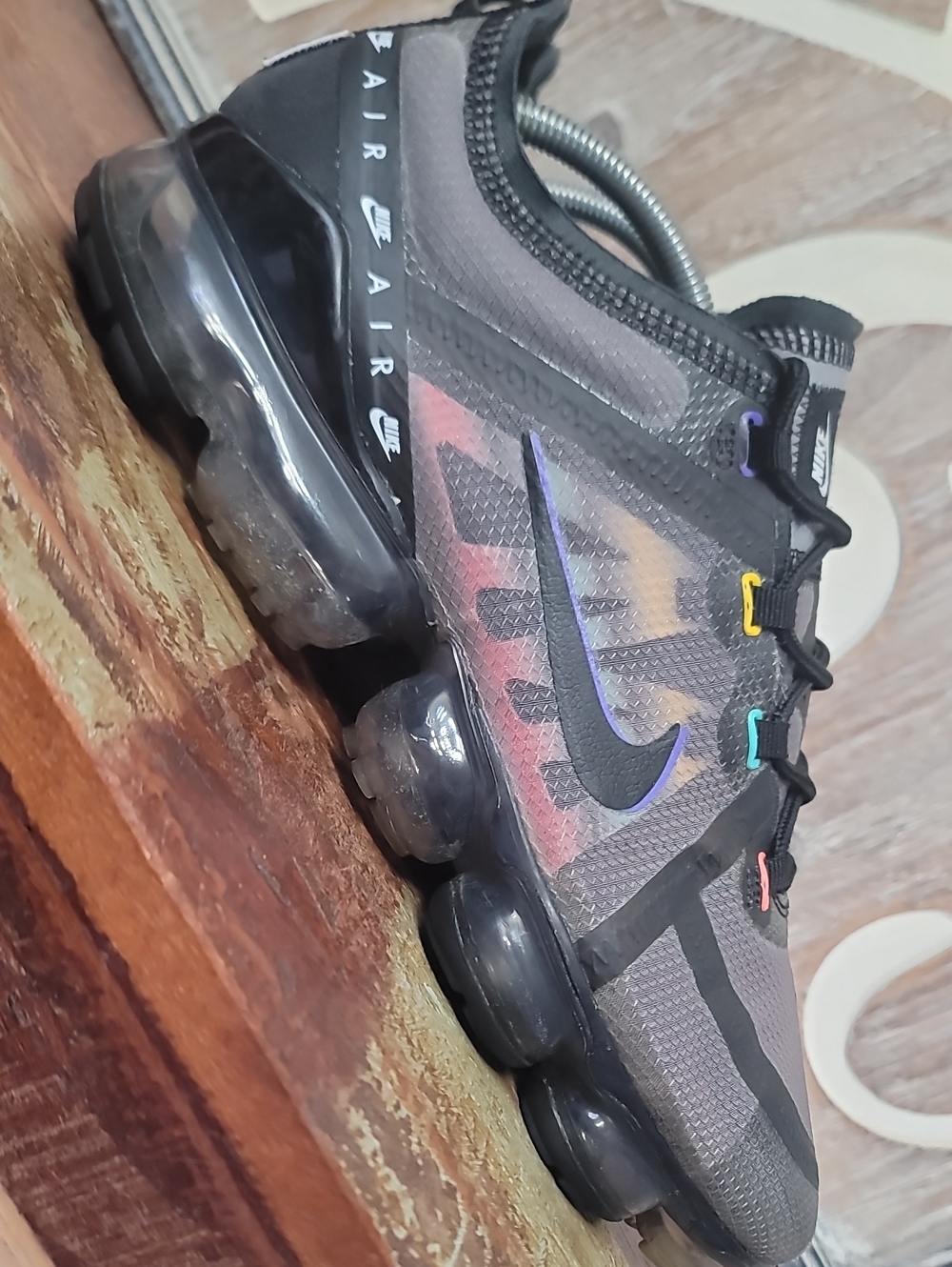 Nike Air VaporMax 2019 SE 'Wind Breaker' Mens 10.5 Good Condition Fast Shipping - Picture 13 of 16